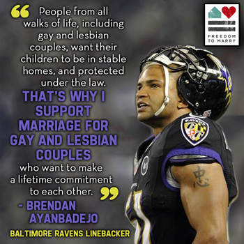 VIDEO: Super Bowl champion Brendon Ayanbadejo supports the freedom to marry