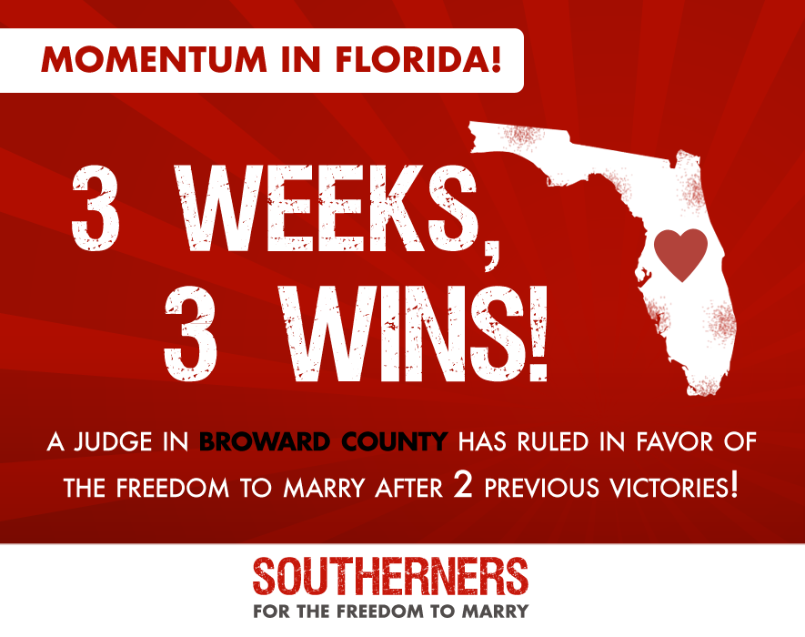 In 3 Weeks 3 Florida Judges Have Ruled State Marriage Ban 7723